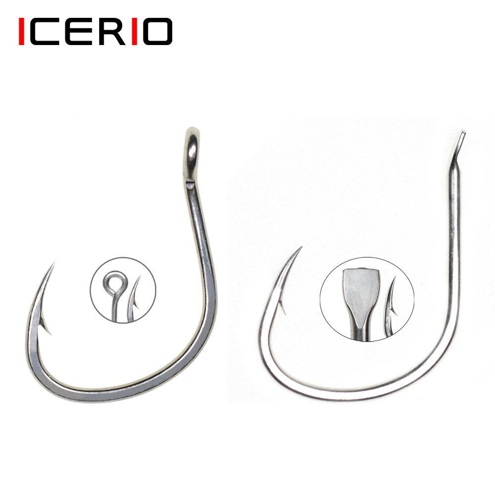 Fishing Hook Assortment - ICERIO, 10 anzuelos para pesca en