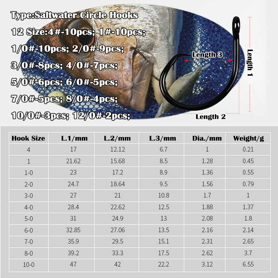 Anzuelos Circulares 3X Resiste - Fishing Hook Assortment reseña y precio