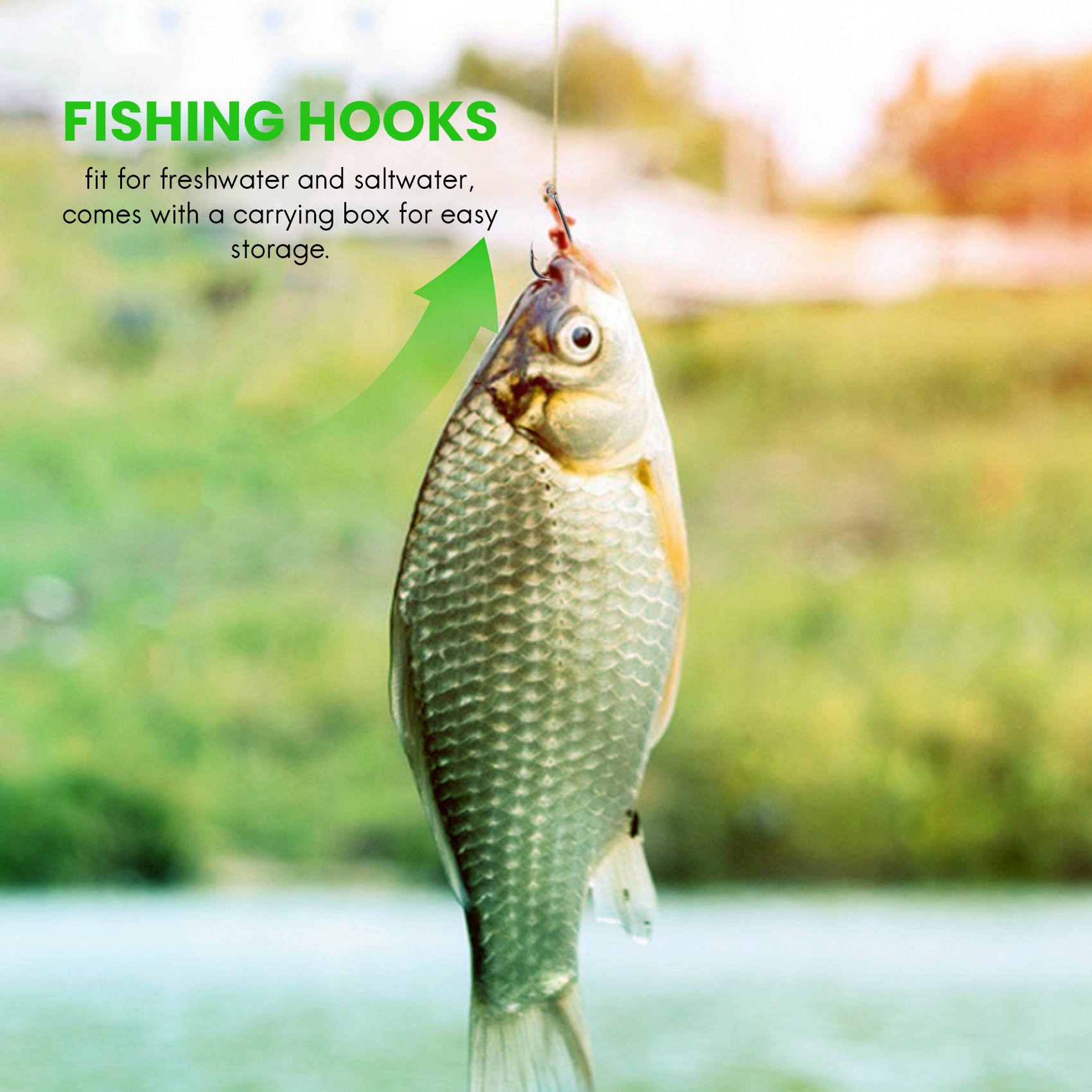Nueva llegada 500 piezas/set d - Fishing Hook Box reseña y precio