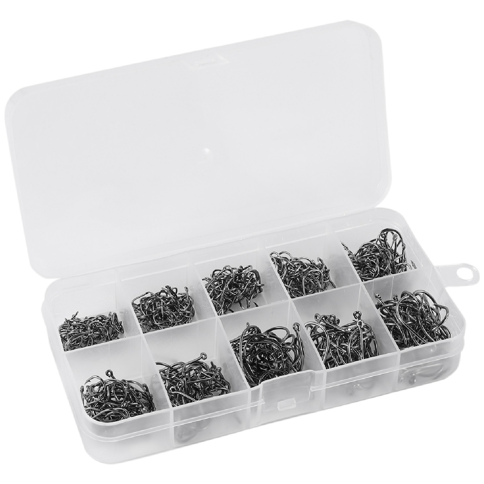 Nueva llegada 500 piezas/set d - Fishing Hook Box reseña y precio
