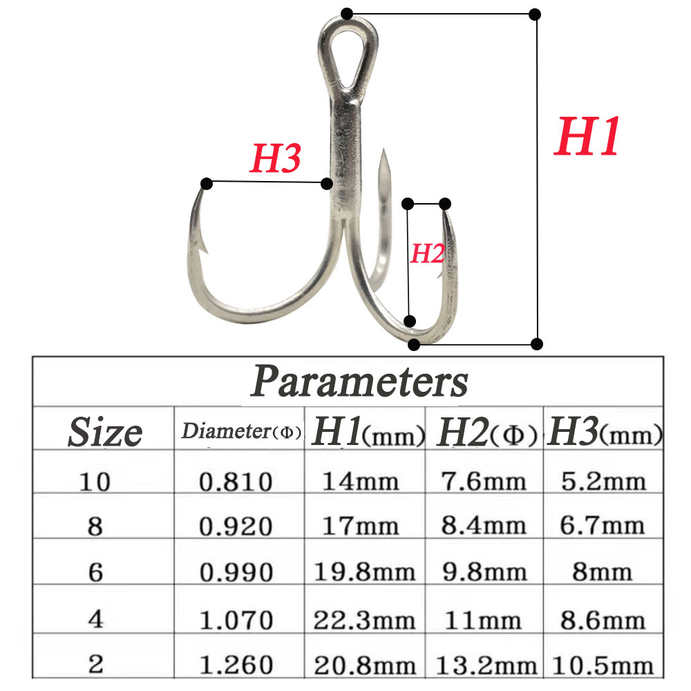 AS 100 Uds anzuelos triples 4X - Fishing Hook Assortment reseña y precio