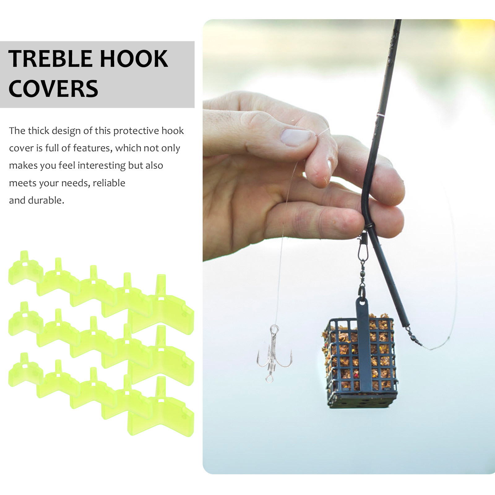 100 protectores de anzuelos tr - Fishing Hook Treble reseña y precio
