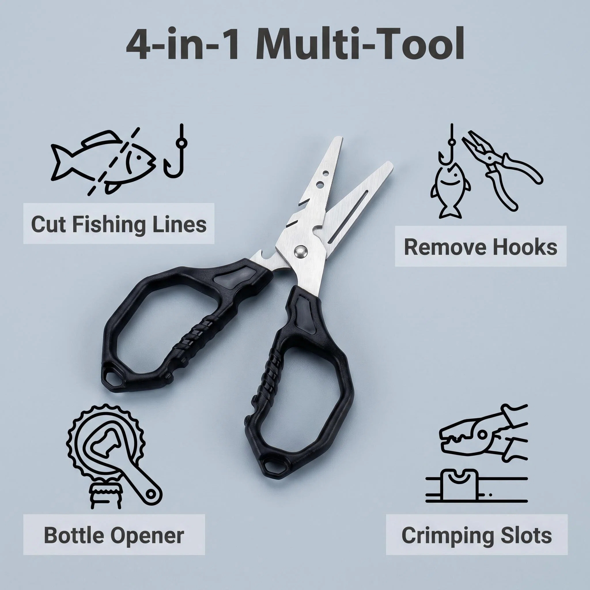 Tijeras de Pesca Multifunciona - Fishing Hook Sharpener reseña y precio
