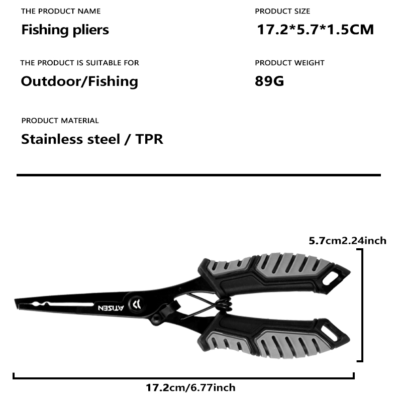 Pinzas de pesca de Punta larga - Fishing Hook Sharpener reseña y precio