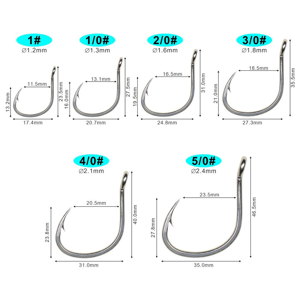 ICERIO, 10 anzuelos para pesca - Fishing Hook Assortment reseña y precio