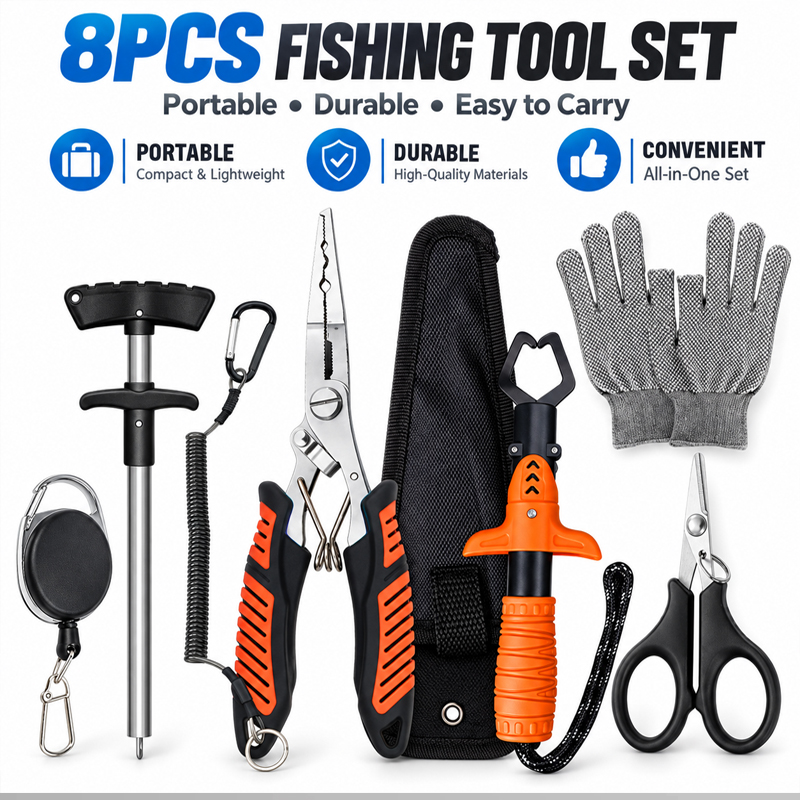 Juego de alicates de pesca mul - Fishing Hook Sharpener reseña y precio