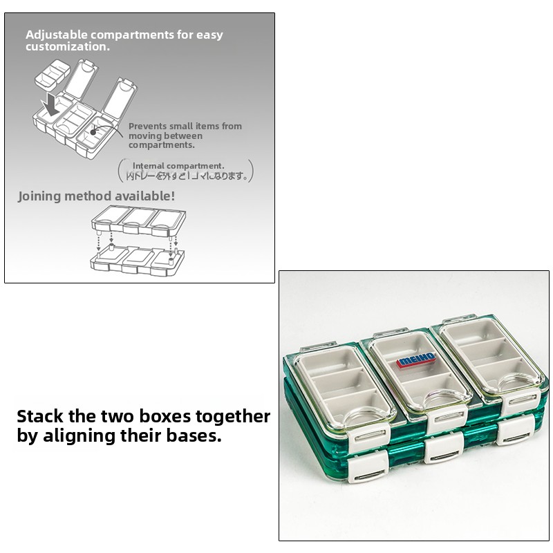 Caja de Pesca Meiho, Caja Pequ - Fishing Hook Box reseña y precio