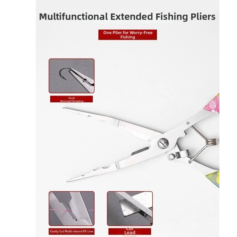 Alicates de pesca de acero 3CR - Fishing Hook Size reseña y precio