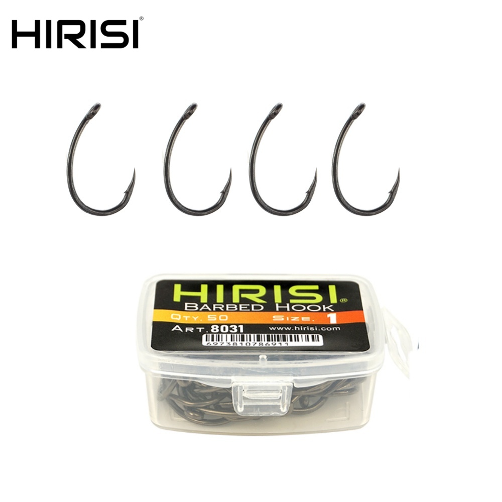 Hirisi 50 anzuelos de pesca co - Fishing Hook Assortment reseña y precio